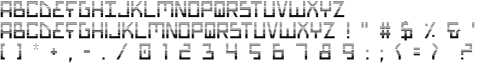 Bionic Type Gradient font