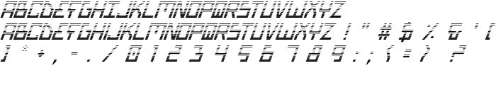 Bionic Type Grad Italic font