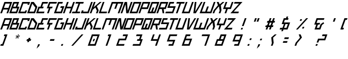 Bionic Type Italic font