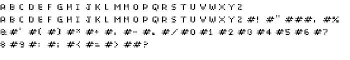 BitMicro01 font