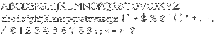 Dumbledor 2 Outline font