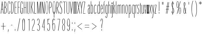 SantanaXtraCondensed font