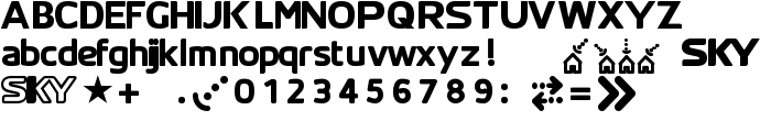 SKYfontThick font